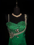 Vintage Mermaid Dark Green With Silver Beading Satin Sleeveless Long Prom Dresses High School Senior Graduation Dance Evening Outfits HZ0311