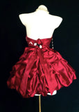 Vintage Ball Gown Halter Red Hoco Gowns Short 16th Birthday Dress Homecoming Dresses Cocktail Gown HZ0311