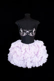 Aesthetic Ball Gown Short Prom Dress Lilac Floral 16th Birthday Dress Homecoming Dresses Cocktail Outfits HZ0311