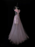 Modest A line One Shoulder Dusty Lilac Tulle Applique Evening Dresses High School Teens Senior Night Dance Prom Dress HZ0311