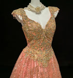 Vintage Ball Gown Sweetheart Sequin With Appliques Long Quinceanera Dresses Sweet 15 16 Birthday Outfits HZ0311