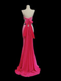 Modest Mermaid Spaghetti Strap White Ombre Pink Long Evening Dresses Inspo Senior Night Dance Prom Dress HZ0311
