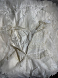 Rustic Long Wedding Gowns 70s Unique Ball Gown V Neckline Bohemian Style for Bride With Lace Fitted Petite/Plus Size Bridal Gown HZ0311