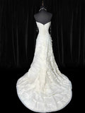 Princess Long Wedding Gowns 70s Unique Dresses Mermaid Sweetheart Bohemian Style for Bride With Lace Fitted Petite/Plus Size Bridal Dress HZ0311