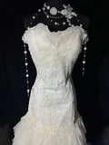 Dream Long Wedding Gowns 70s Unique Dresses Mermaid Sweetheart Bohemian Style for Bride With Lace Fitted Petite/Plus Size Bridal Dress HZ0311