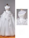 Timeless Wedding Dresses Ball Gown Strapless Satin Tulle Pleated Brides Dress Style For Brides With Corset Fitted Long Bridal Gowns HZ0311