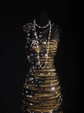 Women's Cocktail Party Gowns 90s Mermaid Black Tulle Green Satin Long Graduation Dinner Outfits Prom Dresses HZ0311