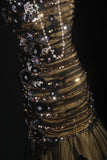 Women's Cocktail Party Gowns 90s Mermaid Black Tulle Green Satin Long Graduation Dinner Outfits Prom Dresses HZ0311