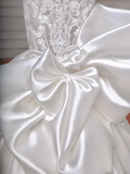 Timeless Wedding Dresses Mermaid Strapless White Sleeveless Lace Brides Dress Style For Brides With Corset Fitted Bridal Gowns HZ0311