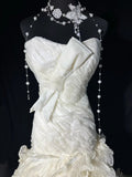 Dream Long Wedding Gowns 50s Vintage Dresses Mermaid Sweetheart Bohemian Style for Bride With Tiered Layered Fitted Bridal Dress HZ0311