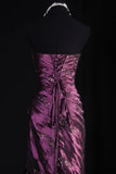 Women's Cocktail Party Gowns 90s Mermaid Purple Sweetheart Taffeta With Beads Long Graduation Dinner Outfits Prom Dresses HZ0311