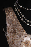 Women's Cocktail Party Gowns 90s A line V Neck Lace With Beads Long Graduation Dinner Outfits Prom Dresses HZ0311