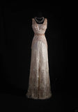 Women's Cocktail Party Gowns 90s A line V Neck Lace With Beads Long Graduation Dinner Outfits Prom Dresses HZ0311