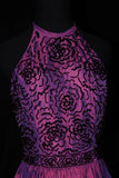 Cute Ball Gown Halter Grape Taffeta With Beads Short 18th Birthday Dress Homecoming Dresses Cocktail Gown HZ0311