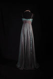 Vintage 1950s Formal A Line Spaghetti Strap Green Lace Chiffon With Beads Sleeveless Long Prom Dresses Party Formal Gowns HZ0311