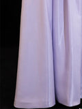 Modest Prom Dresses Aesthetic A Line Off The Shoulder Lilac Inspiration Flowers Style Impress With Sleeves Long Party Formal Gown HZ0311