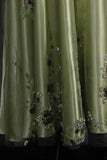 Vintage A line Spaghetti Strap Sage Green Tulle Tea Length Party Dress With Beads 1950s Retro Classy Birthday Dinner Prom Dresses HZ0311