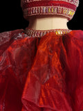 Classic Ball Gown 2 Pieces Burgundy Tulle Sleeveless With Beads Long Prom Dresses Senior Graduation Dance Evening Outfits HZ0311