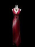 Vintage 1950s Sheath Halter Pink Ombre White With Beads Long Prom Dresses High School Senior Graduation Dance Evening Gown HZ0311