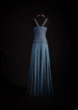 Chic Mermaid V Neck Chiffon With Beads Long Party Formal Women Prom Dresses HZ0311