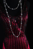 Retro Vintage 1960s Formal Mermaid V Neck Fashion Hot Pink Satin With Beads Sleeveless Long Prom Dresses Party Formal Gowns HZ0311