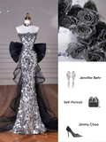 Shinning Mermaid Strapless Sequin Silver Prom Dresses Formal Dress 18th Birthday Outfits Prom Gown HZ0311