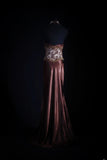 Vintage 50s 1950s Formal Mermaid Halter Pleated With Beads Sleeveless Long Prom Dresses Party Formal Gowns HZ0311