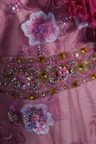 Vintage 50s 1950s Formal Mermaid Halter Hot Pink Pleated With Beads Sleeveless Long Prom Dresses Party Formal Gowns HZ0311