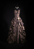 Vintage Ball Gowns Women's Cocktail Party Gowns Spaghetti Strap With Beads Tops Long Graduation Dinner Outfits Prom Dresses HZ0311