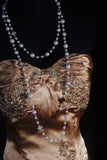 Retro Vintage 1960s Formal Sheath Sweetheart Brown Fashion With Beads Long Prom Dresses Party Formal Gowns HZ0311