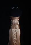 Retro Vintage 1960s Formal Sheath Sweetheart Brown Fashion With Beads Long Prom Dresses Party Formal Gowns HZ0311