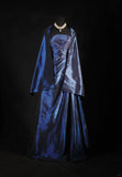Vintage Ball Gowns Women's Cocktail Party Gowns Strapless With Beads Lace Cape Tops Long Graduation Dinner Outfits Prom Dresses HZ0311