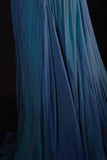 Retro Vintage 1960s Formal A line Halter Blue Fashion With Beads Long Prom Dresses Party Formal Gowns HZ0311