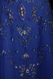 Retro 70s 1960s Formal A Line Strapless Royal Blue With Gem Beads Chiffon Sleeveless Long Prom Dresses Party Formal Gowns HZ0311