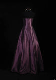 Retro Ball Gowns Women Cocktail Party Gown Strapless With Beads Cape Outfits 90s Purple Long Graduation Dinner Outfits Prom Dresses HZ0311