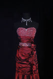 Retro Vintage 1960s Style Formal Mermaid Sweetheart Burgundy Wine Red With Beads Long Prom Dresses Party Formal Gowns HZ0311