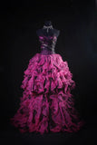Ball Gowns Prom Dress Aesthetic Sweetheart Hot Pink 1950s Style Impress Long Prom Dresses Party Formal Gowns HZ0311