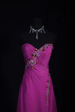 Vintage Prom Dresses Inspiration A Line Sweetheart Pink Semi Formal 90s Prom Dresses With Slit Beads For Teens High Schools HZ0311