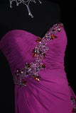 Vintage Prom Dresses Inspiration A Line Sweetheart Pink Semi Formal 90s Prom Dresses With Slit Beads For Teens High Schools HZ0311
