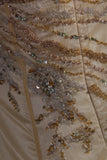 Sparkly Prom Dresses Aesthetic Mermaid Halter Champagne With Beads Inspo Impress Long Party Formal Gown For Senior Teens High Schools HZ0311