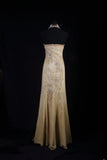 Sparkly Prom Dresses Aesthetic Mermaid Halter Champagne With Beads Inspo Impress Long Party Formal Gown For Senior Teens High Schools HZ0311