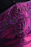 Vintage Ball Gowns Prom Dress Aesthetic Strapless Purple 1950s Style Impress Long Prom Dresses Party Formal Gowns HZ0311