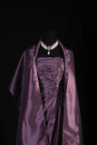 Vintage Ball Gowns Prom Dress Aesthetic Strapless Dusty Purple 1950s Long Prom Dresses Party Semi Formal Gowns HZ0311