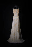 Vintage Prom Dresses Inspiration A Line Spaghetti Straps White Semi Formal 90s Prom Dresses With Beads For Teens High Schools HZ0311