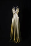 Simple Prom Dresses Aesthetic A line Halter Silk Satin With Beads Inspo Impress Long Party Semi Formal Gown For Senior Teens High Schools HZ0311