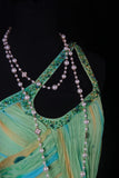 Vintage Prom Dresses 1950s Mermaid One Shoulder Chiffon Green Long Parties Gowns Evening Dresses HZ0311