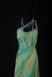 Vintage Prom Dresses 1950s Mermaid One Shoulder Chiffon Green Long Parties Gowns Evening Dresses HZ0311