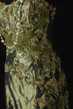 Vintage Style Mermaid Sweetheart 1950s Olive Green Taffeta With Beads Long Formal Fancy Prom Dresses Night Outfits Party Gowns HZ0311