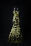 Vintage Style Mermaid Sweetheart 1950s Olive Green Taffeta With Beads Long Formal Fancy Prom Dresses Night Outfits Party Gowns HZ0311