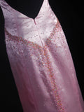 Classy Prom Dresses 1950s Mermaid V Neck Satin Lilac Vintage Long Parties Gowns Evening Dress HZ0311